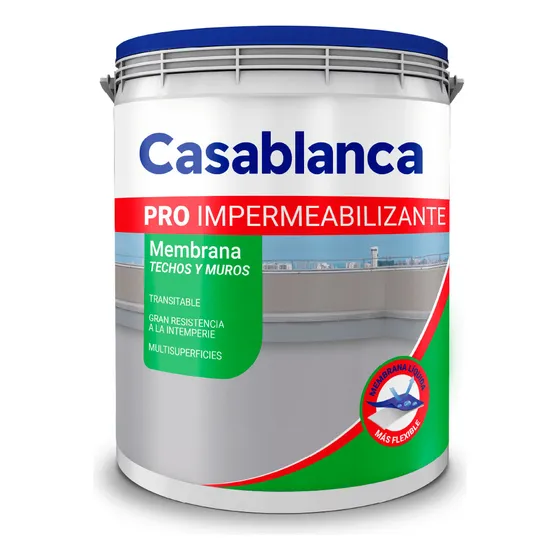 Casablanca Pro Impermeabilizante Membrana Techos y Muros 10L Color Blanco