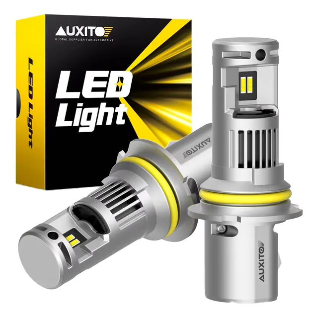 Kit Led Para Faros 9004 Auxito 600% + Brillo 20000 Lm