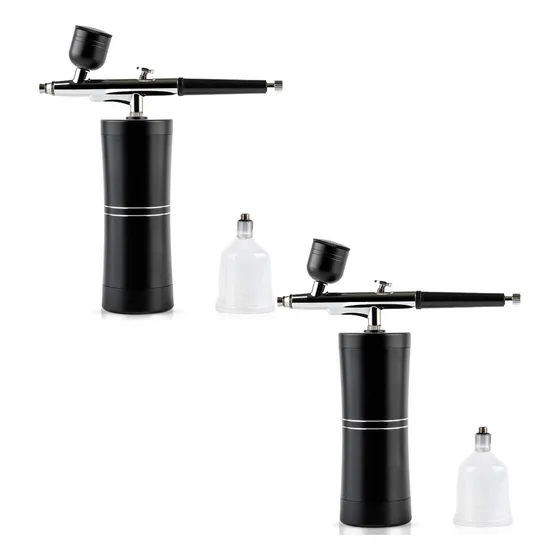 X2 Aerógrafo Inalámbrico Profesional Portátil Recargable Color Negro