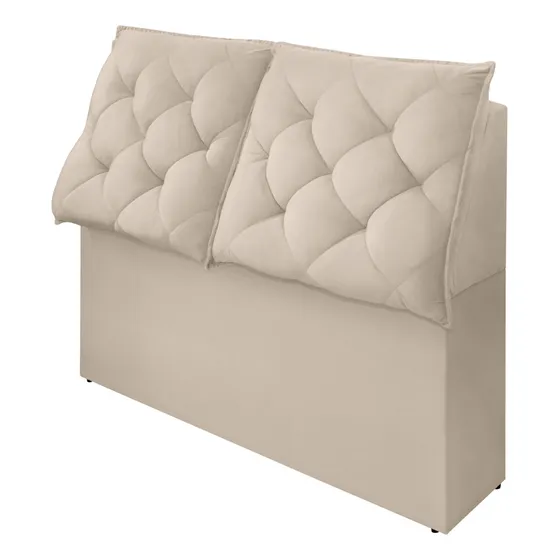 Cabeceira Estofada Padrão Casal Baú Enxoval Cama Quarto