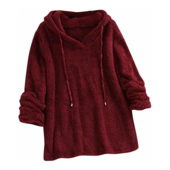 Sudadera Invierno Para Dama Capucha Manga Larga Ajuste