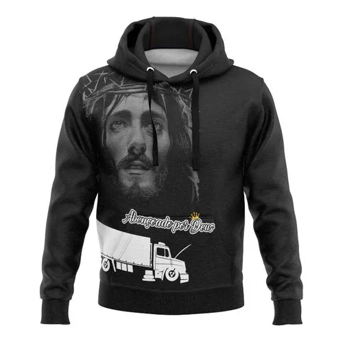 Blusa Agasalho De Moletom Caminhão Chf Abençoado Por Deus 