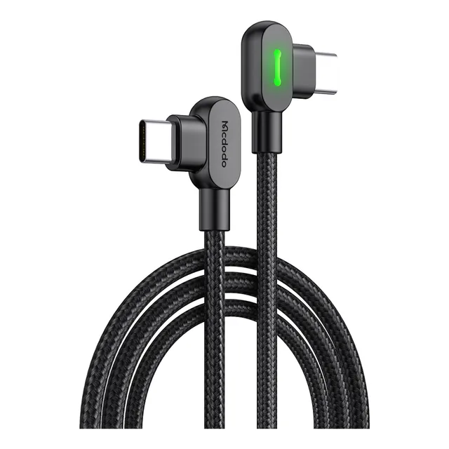 Cabo Dupla Ponta Tipo-c 90° Em L 2m Pd 60w Led Carga Rápida