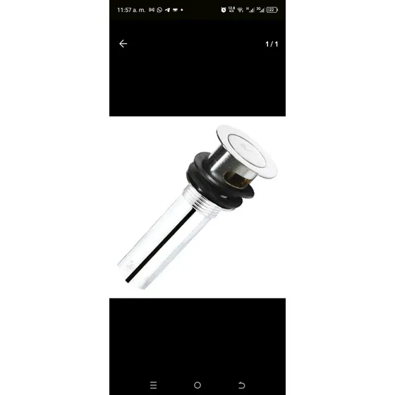 Desagüe Para Lavamanos Cromado Con Pop-up Fermetal