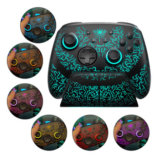 Gamepad Iluminado + Base De Recarga Para Nintendo Switch Gamepad Iluminado + Base De Recarga Para Nintendo Switch