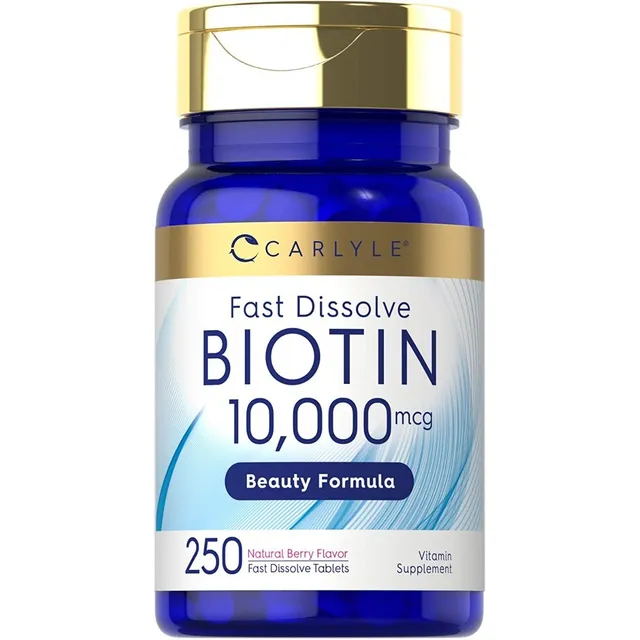 Biotin 10,000 Mcg 250 Unidades Carlyle Sabor Neutro