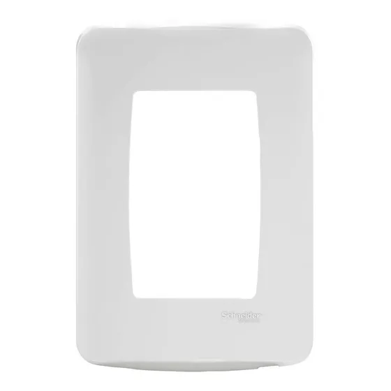 Placa Duplex Sin Soporte Bossa Blanco Schneider S3b77140