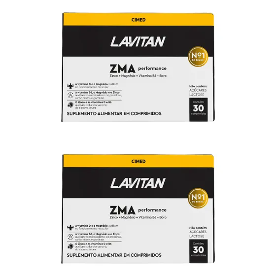 Kit 2 Lavitan Zma Performance Homem - 30 Caps - Cimed