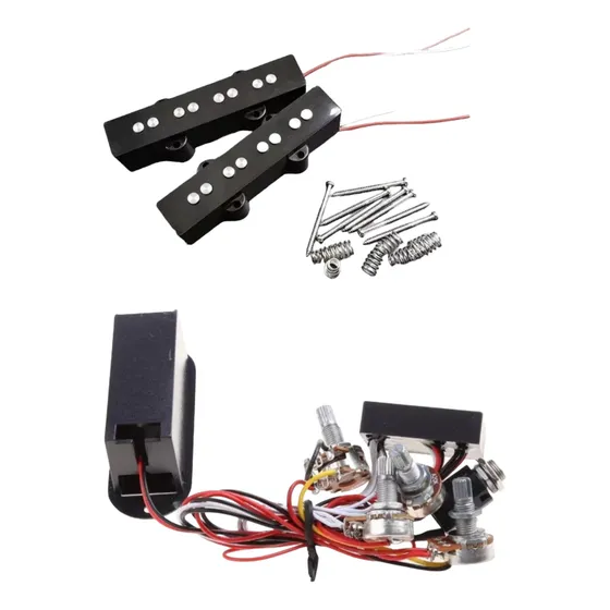 Kit Captador Baixo Jazz Bass + Circuito Ativo 4 Potenciôm.