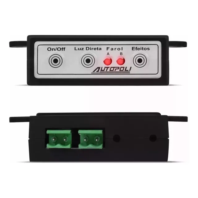 Módulo Controle Comando Farol Led Strobo Autopoli 12/24v