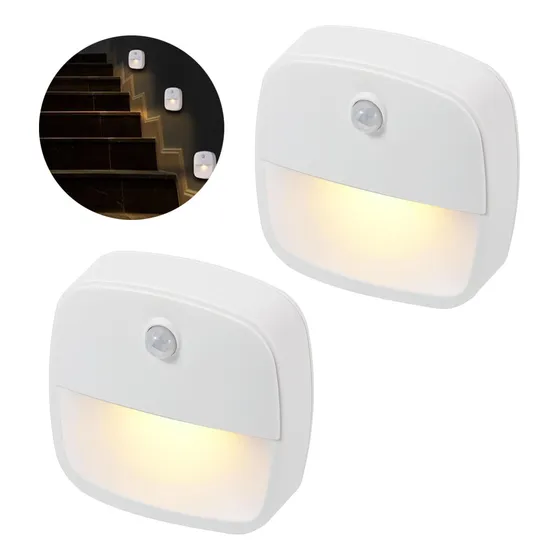 Pack X 2 Lamparas Led Con Sensor De Movimiento