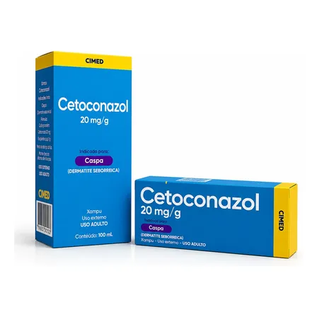 Kit 2 Shampo Cetoconazol Caspa Dermatite Seborreica 100ml