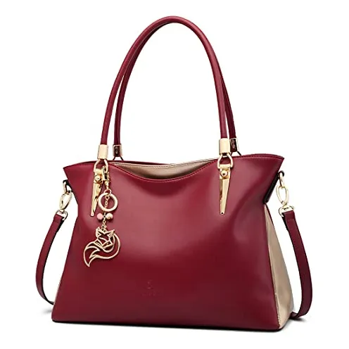 Mujer Bolso De Cuero Bolso De Dama De Trabajo Tote Mlfva