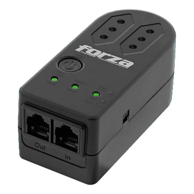 Protector De Voltaje Forza Zion Fvp-1202n-c Negro