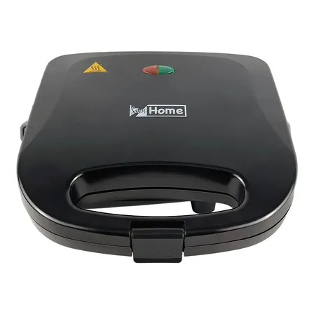 Sanduicheira Grill Antiaderente Preta 750W SAN004 - Seven Home