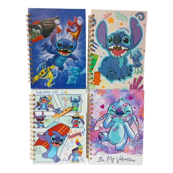 Libretas 100 Hojas Stitch Kuromi Melody Pokemon Dragon Ball