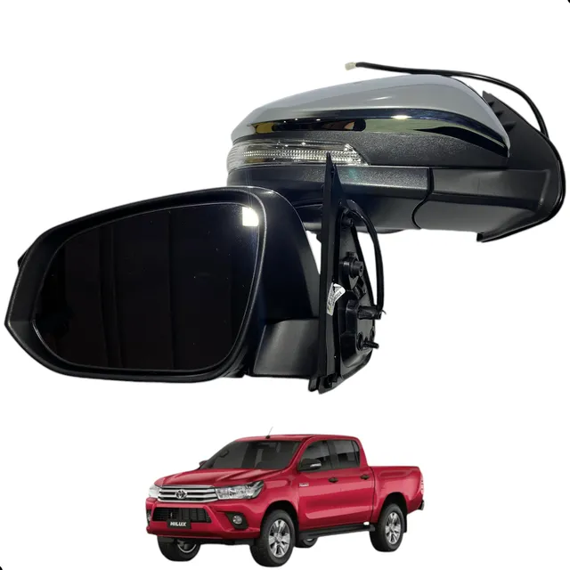 Par Retrovisor Cromado Hilux 2016 207 2018 2019 2020 2021