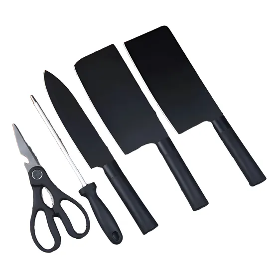Set De Cuchillos De Cocina 5 Piezas Practico Para Carne