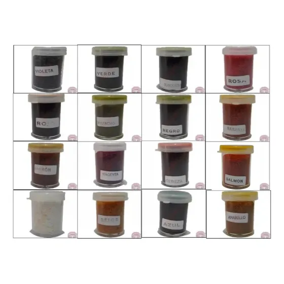 Colorantes  Concentrado P/velas De Soja Y Parafina Pack X 8