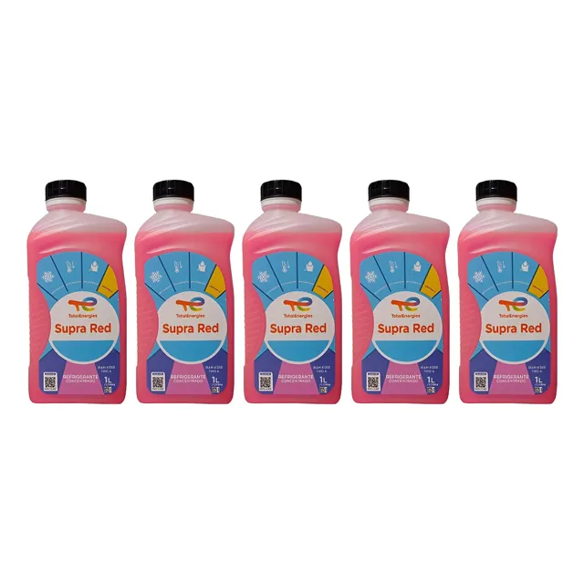 Liquido Refrigerantes Total Supra Red 5 Unidades X 1 Litro