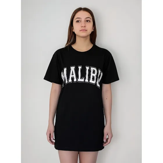 Vestido Remera Remeron Pijama Malibu Colores Algodon Premium