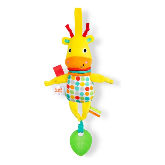 Mordillo para bebé Bright Starts 13088 con forma de hoja de poliéster color amarillo x 1u