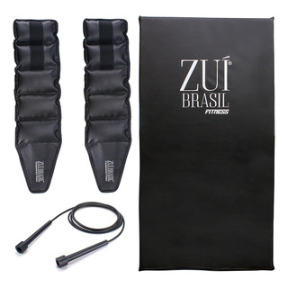 Kit Corda Colchonete Profissional Par Tornozeleira Peso 3kg Cor Preto Kit Corda Colchonete Profissional Par Tornozeleira Peso 3kg Cor Preto