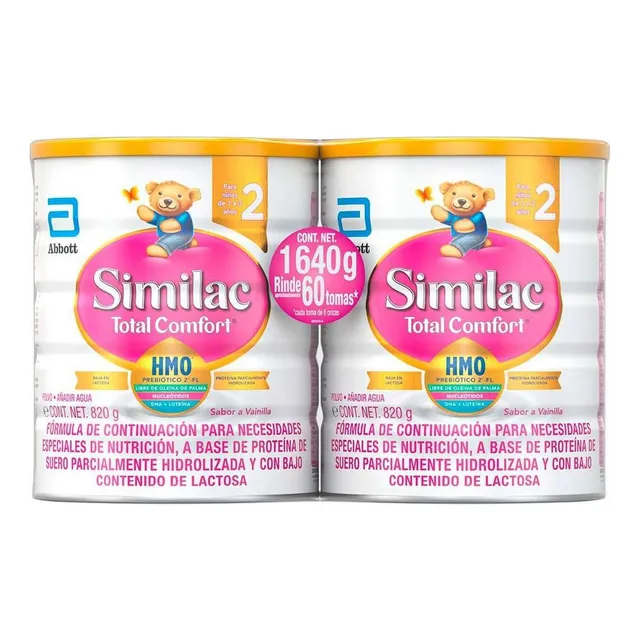 Fórmula Infantil Similac Total Comfort Etapa 2 Paquete 2 Latas De 820g