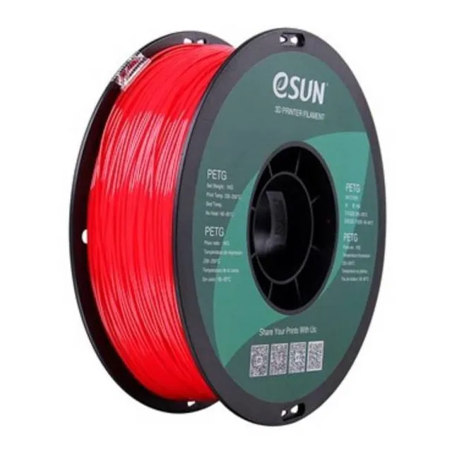 Filamento 3D Esun PETG de 1.75mm y 1kg solid red