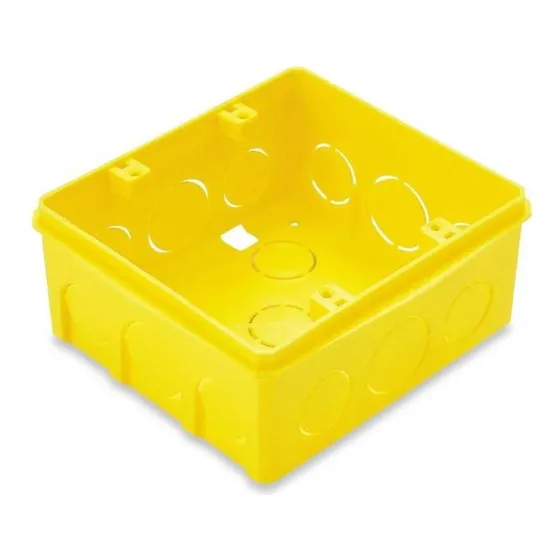 Caixa Embutir 4x4 Amarela Tramontina Cor Amarelo