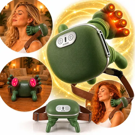 Massageador Pescoço Ombro Recarregável Maozinha Deep Jojosee 127/220v Verde-musgo
