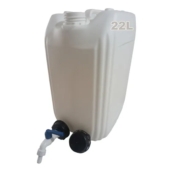Bidón 22l Tapa Con Llave 1/2 Pvc Y Tapa Normal (2 Tap. Incl)