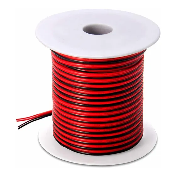 Calibre Awg Pie Cobre Rojo Negro Extension Flexible Carrete