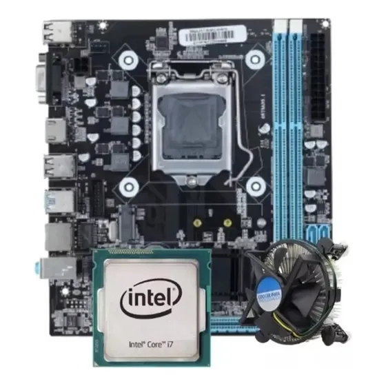 Kit Gamer I7 4770 3.9ghz + Placa H81 1150 Cor Preto