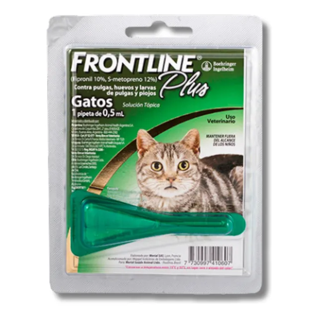 Pipeta Para Gatos Frontline Plus Elimina Pulgas Y Piojos