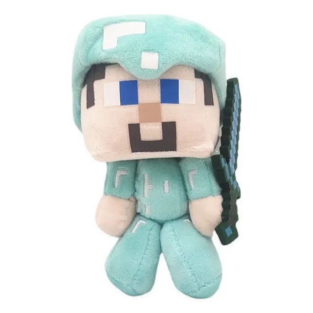 Wow  Novo Boneca Minecraft Boneca De Pelúcia Steve De 17cm