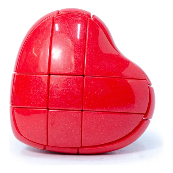 Cubo 3x3 De Corazón Rojo Yj