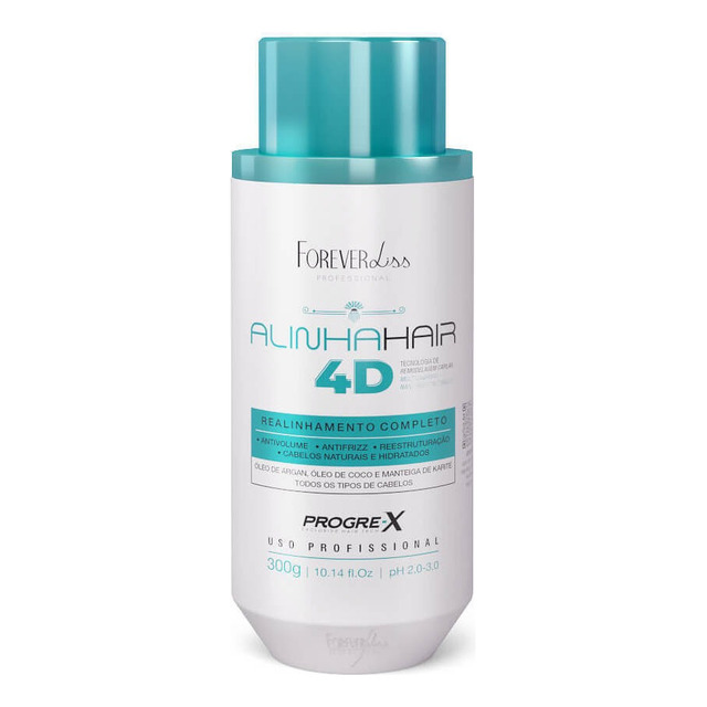 Forever Liss Alinhamento Capilar Completo Alinhahair 4d 300g Forever Liss Alinhamento Capilar Completo Alinhahair 4d 300g