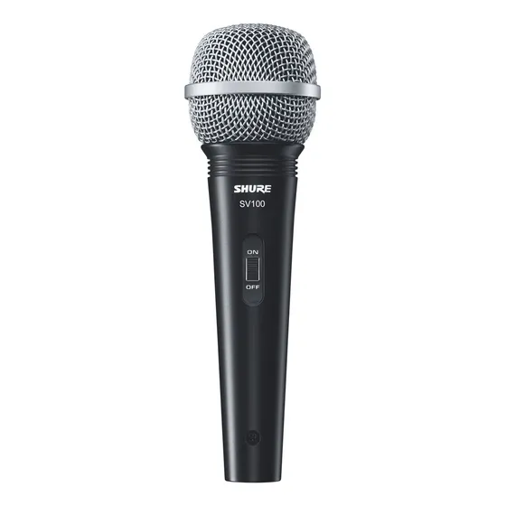 Microfone Vocal Shure Sv100 Multi-purpose Dinâmico Com Fio