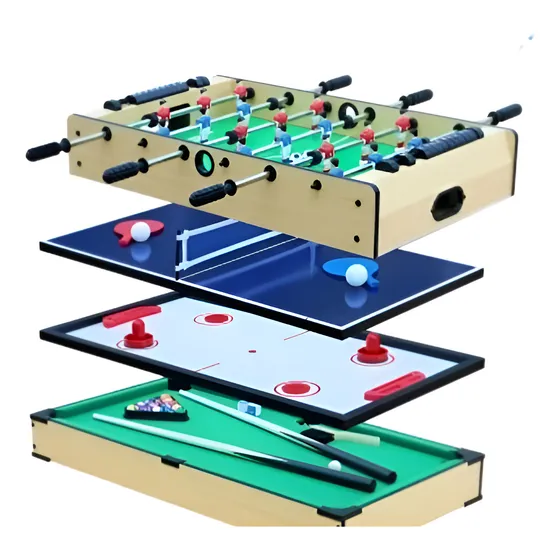 Mesa Multijuegos Inc 4 En 1: Pool, Tejo, Ping Pong, Metegol