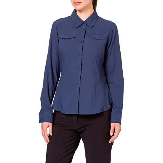Camisa Dama Columbia Manga Larga Tela Algodón De Egipto
