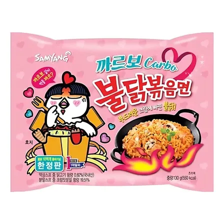 Ramen Coreano Carbonara Pollo Picante Buldak Ramen Samyang 130g