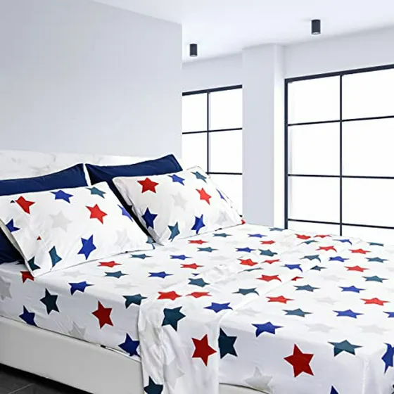Juego De Sábanas Estampadas American Home Collection, 6 Piez