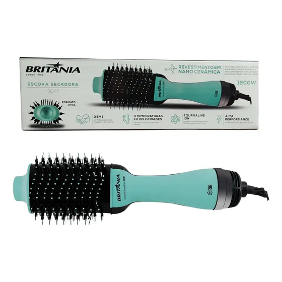 Escova Secadora Soft Britania Ion 3 Em 1 1200w