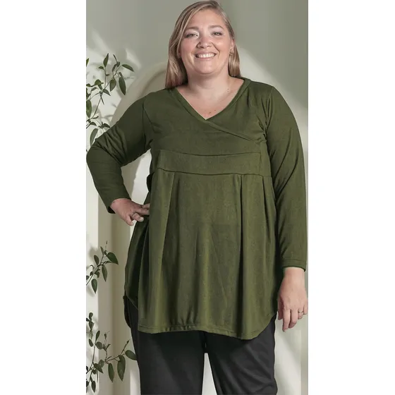 Remerón Mujer | Lanilla  Escote V | Talles Grandes | Kavachi