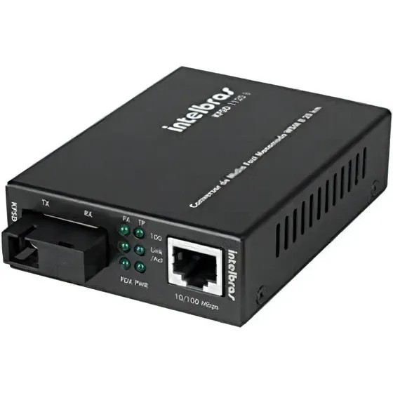 Conversor De Mídia Fast Monomodo Kfsd 1120 B Intelbras Preto