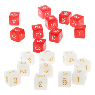 20 Piezas D6 Dados De Seis Caras De Números Para Jugar Rpg 20 Piezas D6 Dados De Seis Caras De Números Para Jugar Rpg