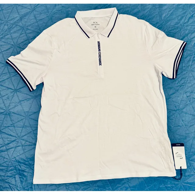 Playera Polo Armani Exchange Blanca