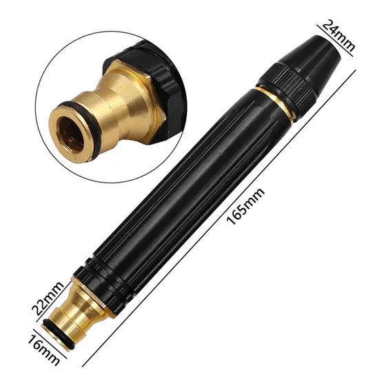Boquilla Ajustable Conector Rociador De Alta Presión Negro