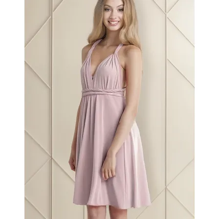 Vestido Multiforma Corto Fiesta Dama De Honor Baby Shower